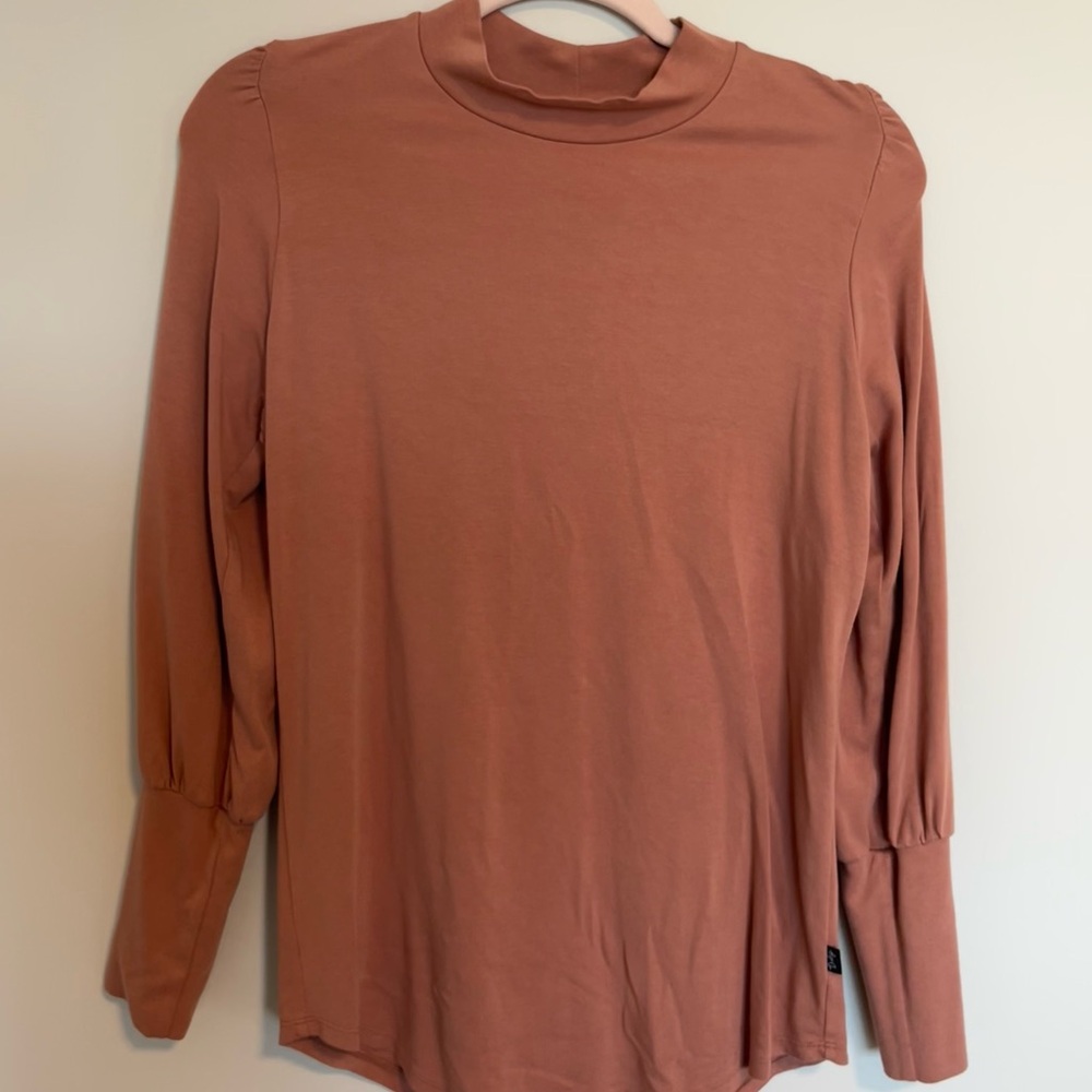 Chic Women's Blouse in Warm Tan